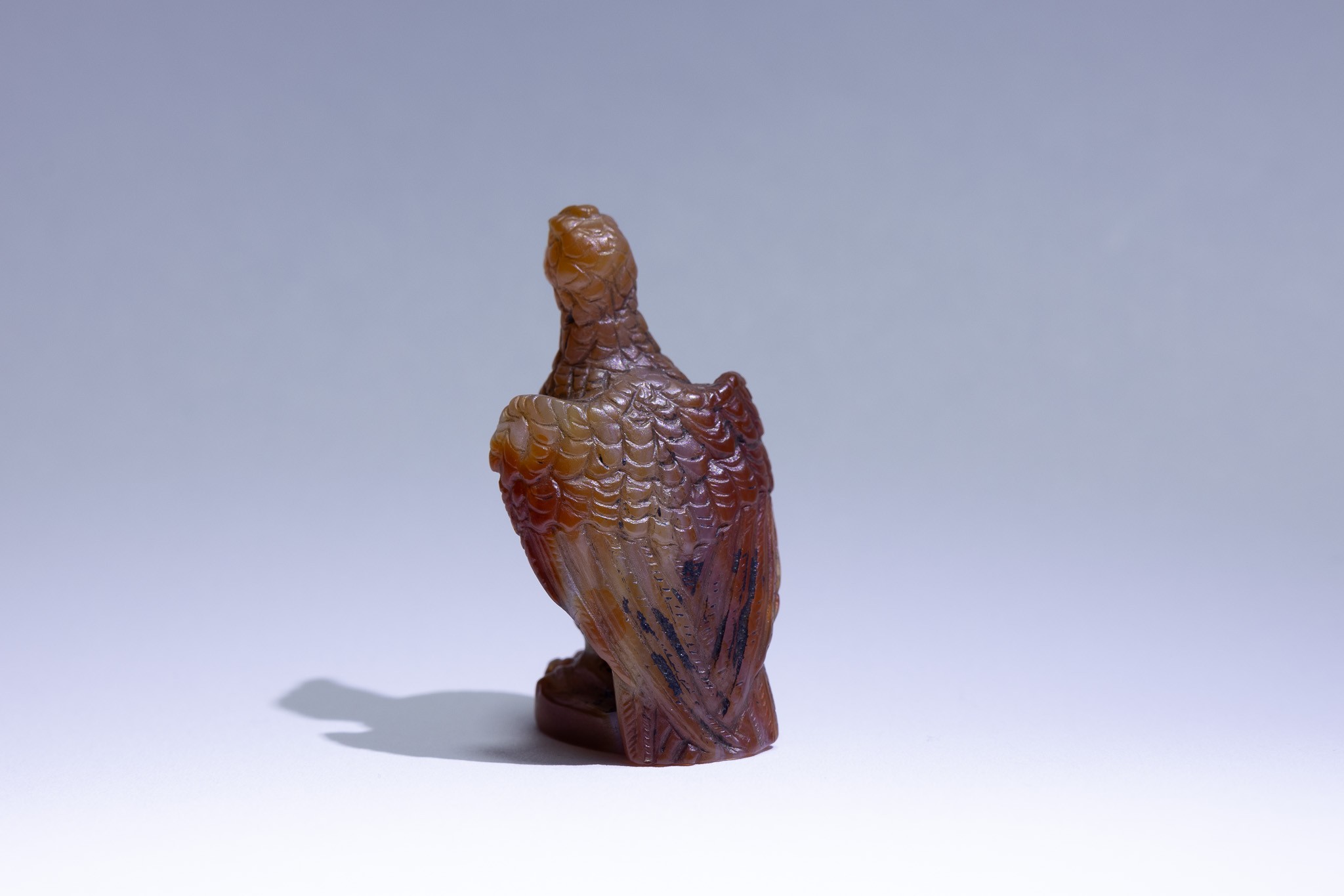 A Roman Sulaimani Agate Stone Anthropomorphic Eagle Structure.

H: Approximately 4cm  - Image 3 of 4