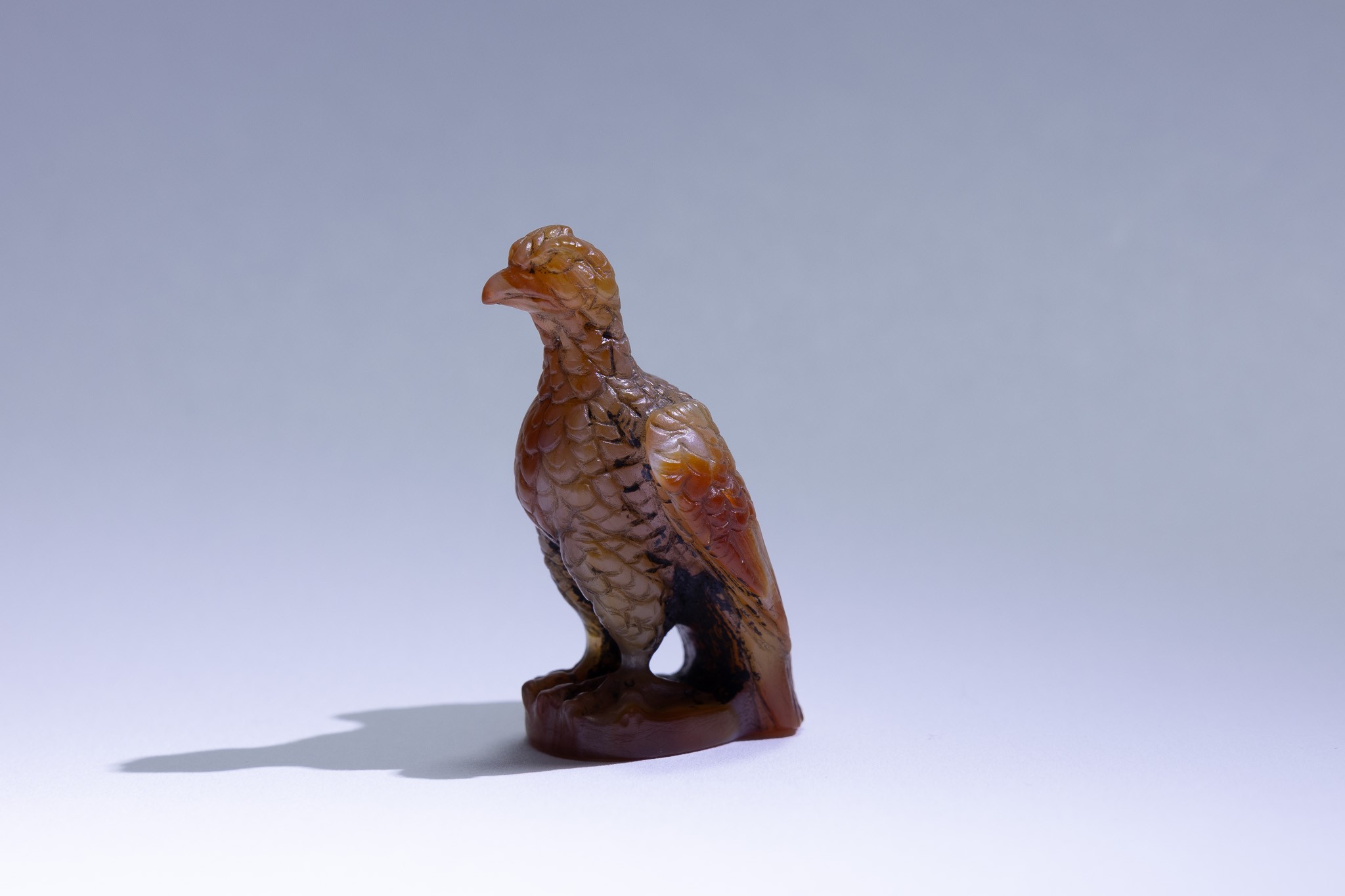 A Roman Sulaimani Agate Stone Anthropomorphic Eagle Structure.

H: Approximately 4cm  - Image 2 of 4