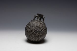 An Ancient Nubian Bottle from the Napatan Period 500 B.C. H: Approximately 12cm