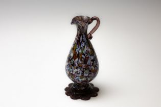 A Vintage Italian Murano Glass Pitcher from the 19th Century.

H: Approximately 23cm 