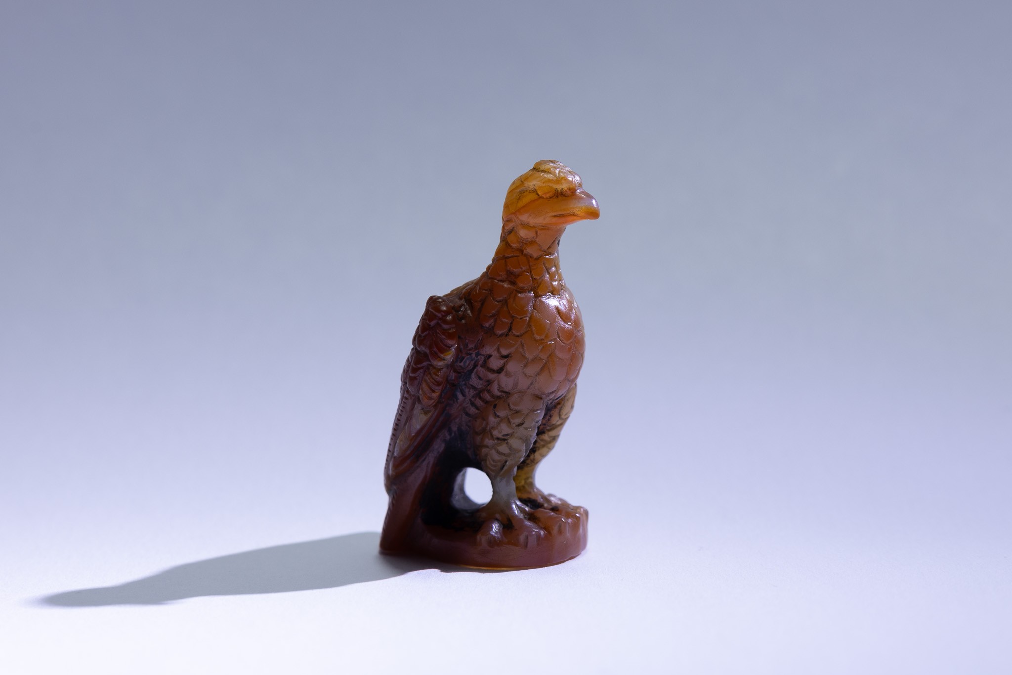 A Roman Sulaimani Agate Stone Anthropomorphic Eagle Structure.

H: Approximately 4cm 