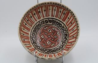 An Islamic Nishapur Ceramic Bowl from the 12th Century.

D: Approximately 18cm 