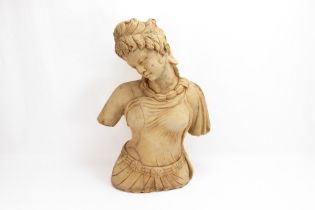 A Marble Bust of a Lady in the Style of the Roman  Period.

H: Approximately 60cm

The following col