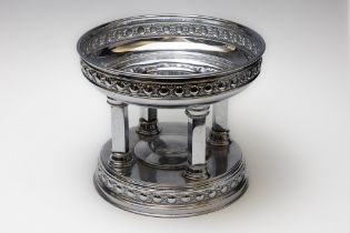 A Continental Silver Plate Center Piece.

Approximately 25cm 