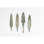 A Lot of 4 Luristani Bronze Daggers.

L: Approximately 13.5 - 16.5cm 