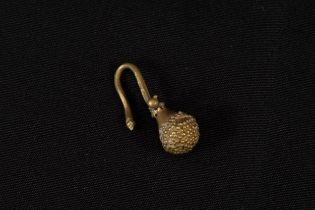 A Near Eastern Gold Ornate Bead Earring Circa 1st Millennium B.C. Approximately 2.1x1.0cm (Includin