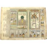 An Islamic Painting of the Map of Hajj. 

Approximately 55.5x40.7cm 