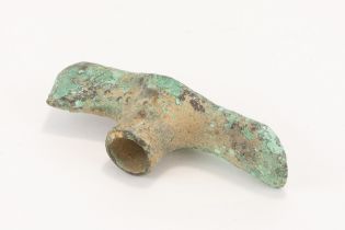 A Luristani Bronze Adze-axe Head from the 2nd-1st Millennium B.C. Approximately 15.5cm x 4.9cm