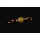 A Western Asiatic Gold Pendant with Glass, Jasper & Garnet Beads Circa 1st Millennium B.C.

Approxim