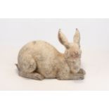 A Chinese Terracotta Figure of a Rabbit from the Han Dynasty.

L: Approximately 27cm
H: Approximatel