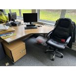 OFFICE SUITE - MONITOR, DESK CHAIR, CABINET & DRAWERS