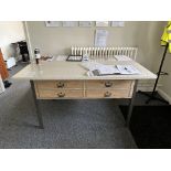 8 DRAWER MARBLE TOP WORK TABLE