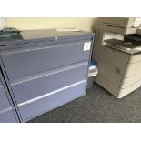 2 X 3 DRAWER GREY FILING CABINET