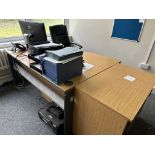 OFFICE SUITE - MONITOR, DESK CHAIR, CABINET & DRAWERS