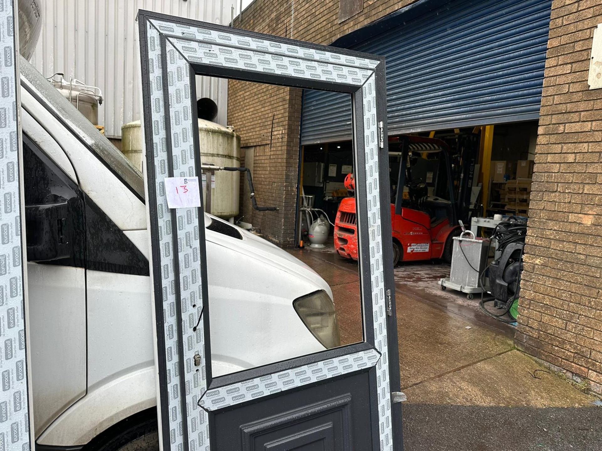 Grey Composite door with frame, 1020 x 2080 - Image 2 of 2