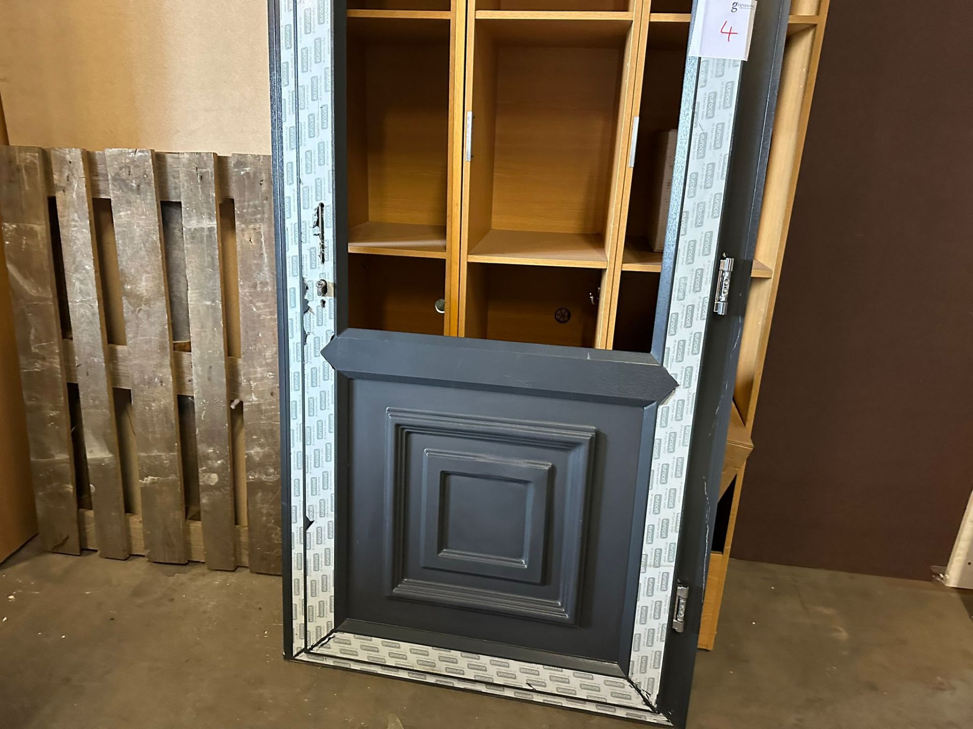 Grey Composite door with frame, 960 x 2100 - Image 2 of 2