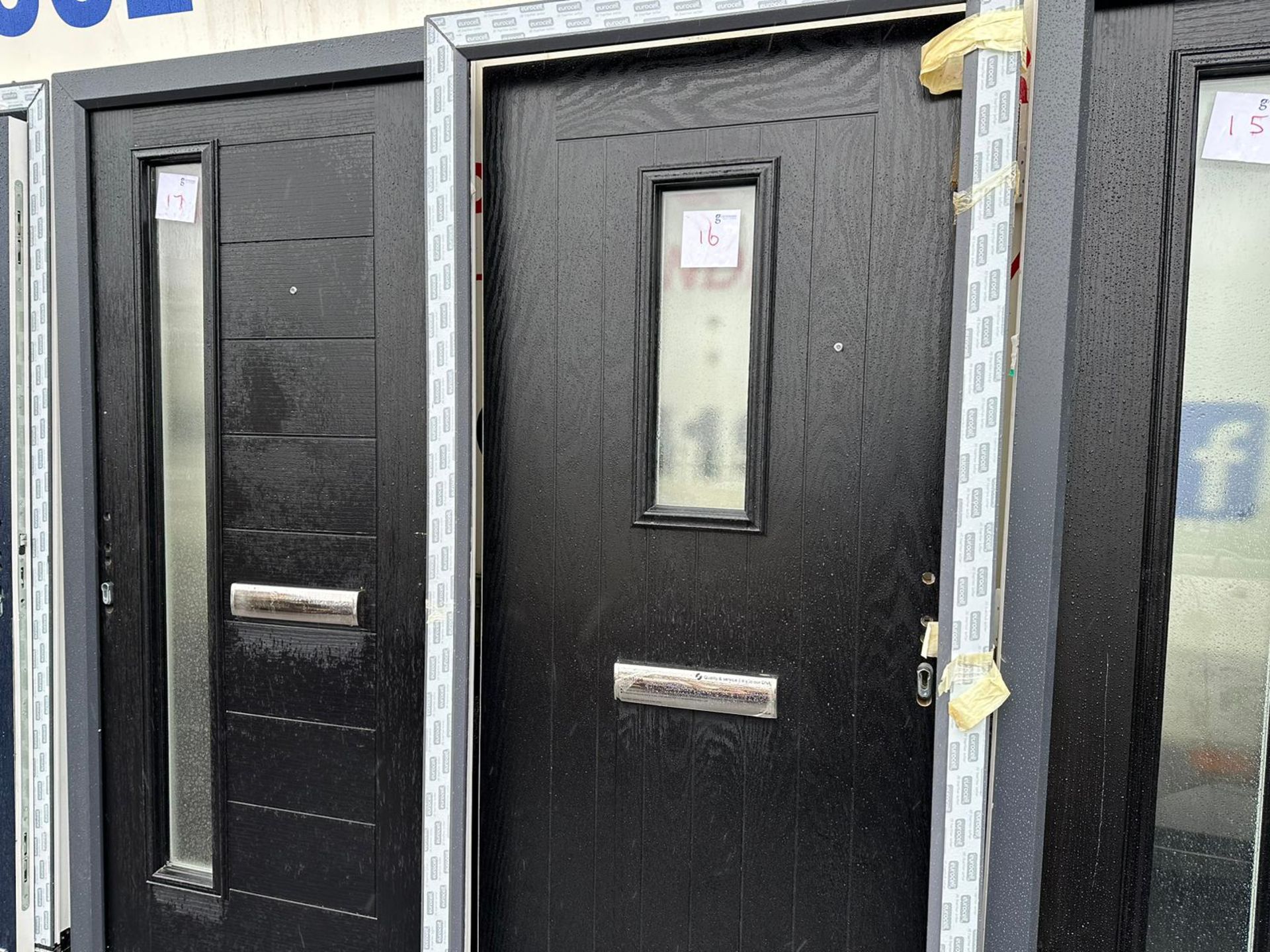 Black Composite door with frame, 1020 x 2080 - Bild 2 aus 2
