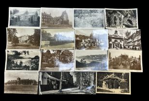 Postcard collection (330+), in mixed condition, in old album and loose, with some RP's,