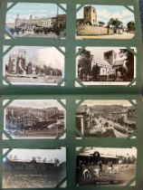 Early 20th Century postcard collection (400), in period album (inscribed Sept 7th 1908),