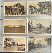 Postcards - Birmingham Suburbs collection in plastic sleeves (48), featuring mostly RP's from