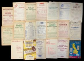 British Railways Handbills (14), Excursions notices (5) and holiday guide 1950.