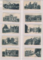 Edwards, Ringer & Bigg 1912 Abbeys and Castles full set of 25, in very good condition apart form the