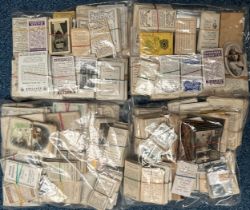 Collection of cigarette cards in banded sets?/part sets, partially sorted, in mixed condition,