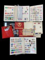 World collection in three large stockbooks, small stockbook & two Gibraltar binders