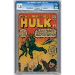 THE INCREDIBLE HULK #3 – (Sept 1962) – GRADED 1.8 by CGC – First appearance Ringmaster, origin of