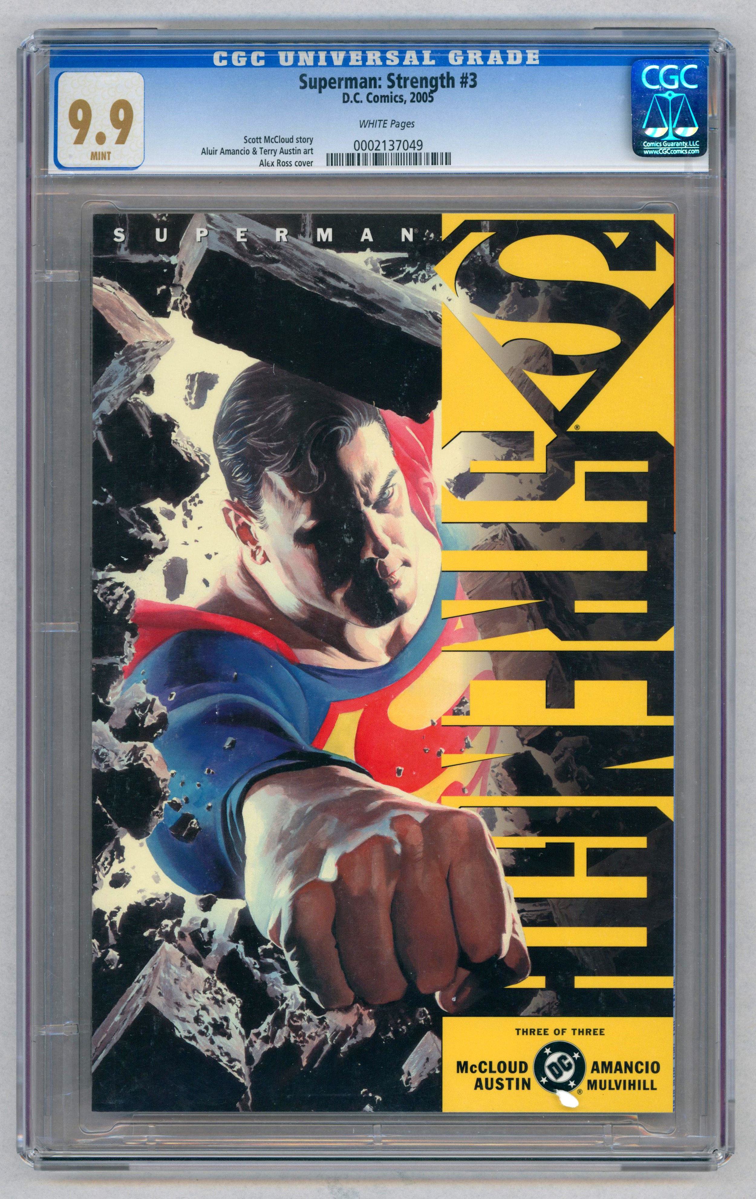 SUPERMAN: STRENGTH #3-(February 2005)-Graded 9.9 by CGC. Scott McCloud story, Aluir Amancio &