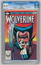 WOLVERINE #1-(September 1982)- Graded 8.0 by CGC. First solo Wolverine comic, Yukio cameo on last