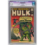 THE INCREDIBLE HULK #6-(March 1963)-Graded 2.5 by CGC-First appearance of the Teen Brigade. Last