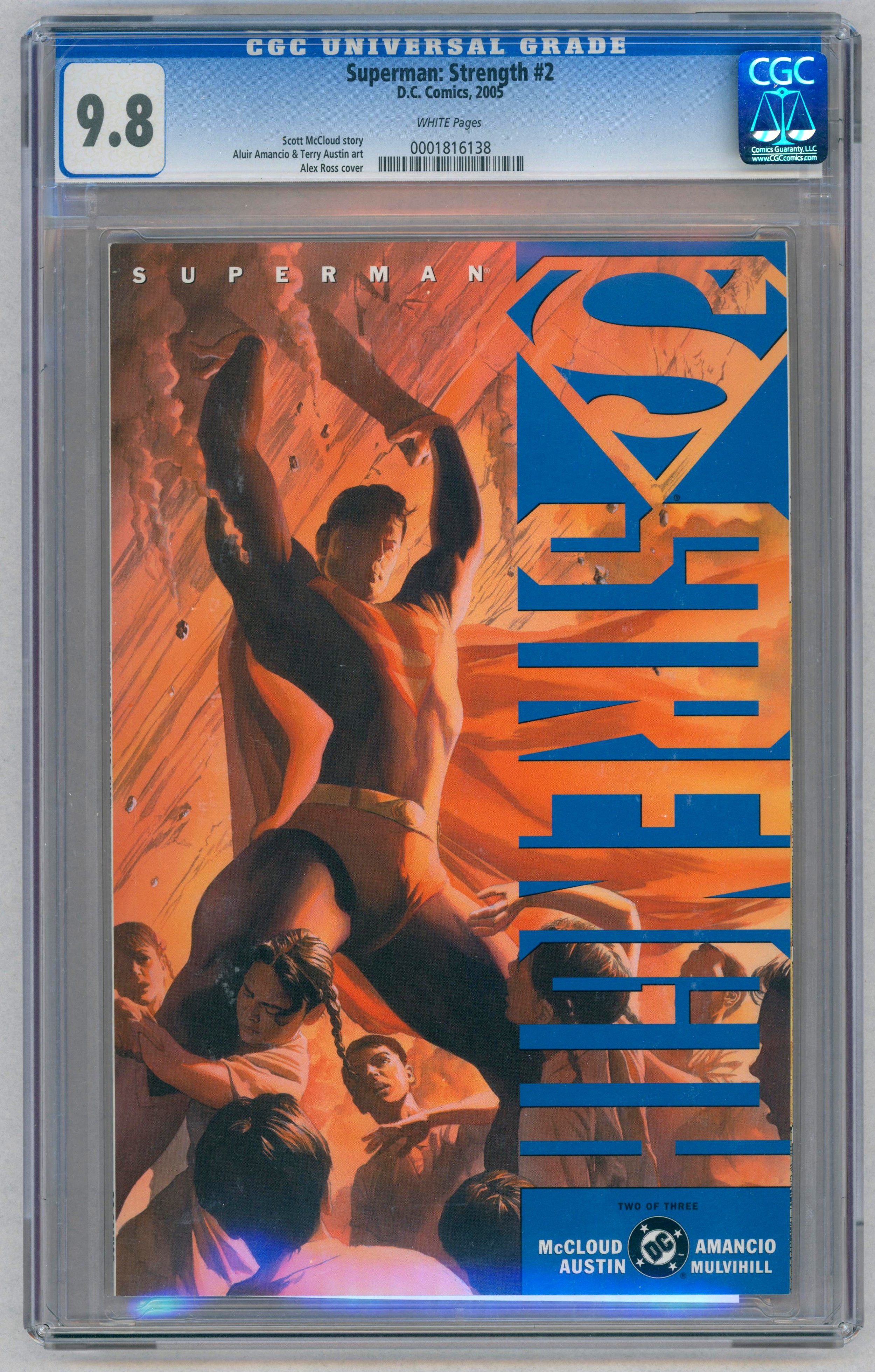 SUPERMAN STRENGTH #2-(January 2005)-Graded 9.8 by CGC. Scott McCloud story, Aluir Amancio & Terry