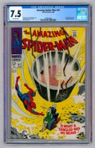 AMAZING SPIDER-MAN #61 – (Jun. 1968 Marvel Comics) – GRADED 7.5 by CGC – First Gwen Stacy cover &