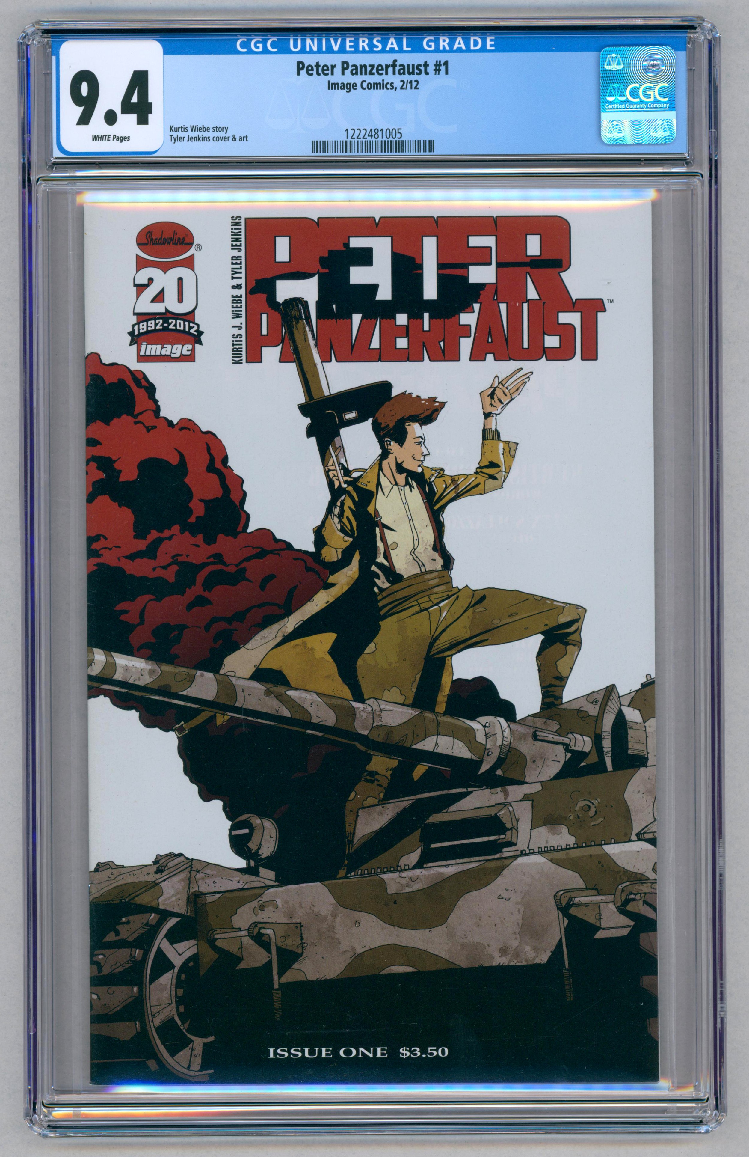 PETER PANZERFAUST #1 – (Feb. 2012 Image) – GRADED 9.4 by CGC – Tyler Jenkins cover and art, Kurtis