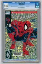 SPIDER-MAN #1 - (Aug 1990) – GRADED 9.6 by CGC – Platinum Edition, Lizard Appearance. Todd McFarlane