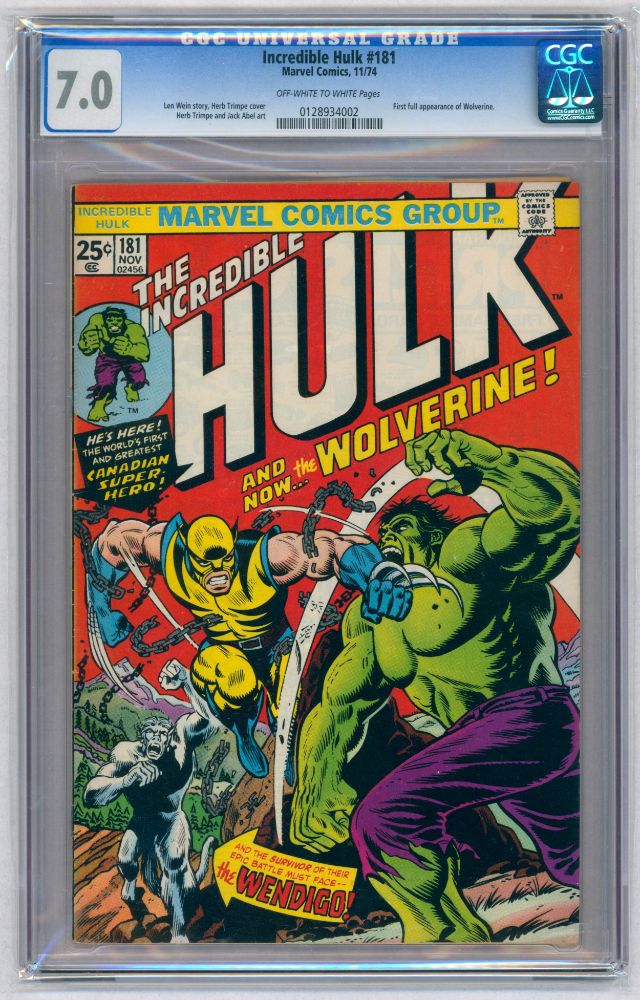 Single Owner CGC Graded Comic Sale