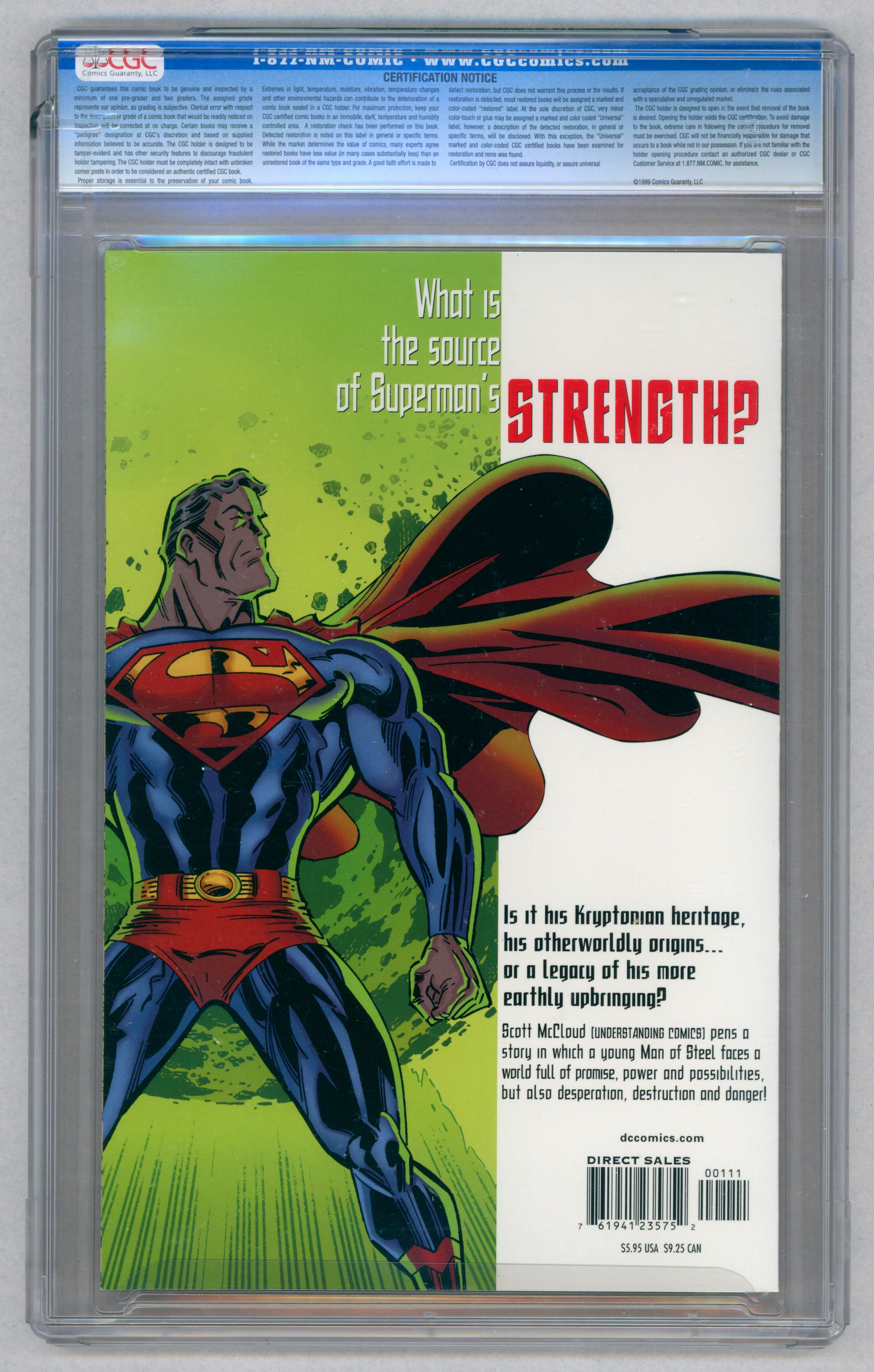 SUPERMAN STRENGTH #1-(March 2023)- Graded 9.8 by CGC. Scott McCloud story, Alex Ross cover, Aluir - Image 2 of 3