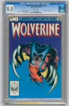 WOLVERINE LIMITED SERIES #2-(September 1982)- Graded 8.5 by CGC. First full appearance of Yukio,