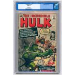 THE INCREDIBLE HULK #5 – (Jan 1963, Marvel) – GRADED 5.5 by CGC - First appearances Tyrannus -