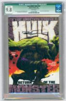 INCREDIBLE HULK #34-(December 2001)- graded 9.8 by CGC. Bruce Jones storyline begins. Bruce Jones