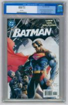 BATMAN #612-(April 2003)- Graded NM/MT 9.8 by CGC. Superman appearance. Direct Sales have "Black &