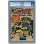 DAREDEVIL #3 – (Aug. 1964 Marvel Comics) – GRADED 2.0 by CGC – Origin & first appearance of the Owl.