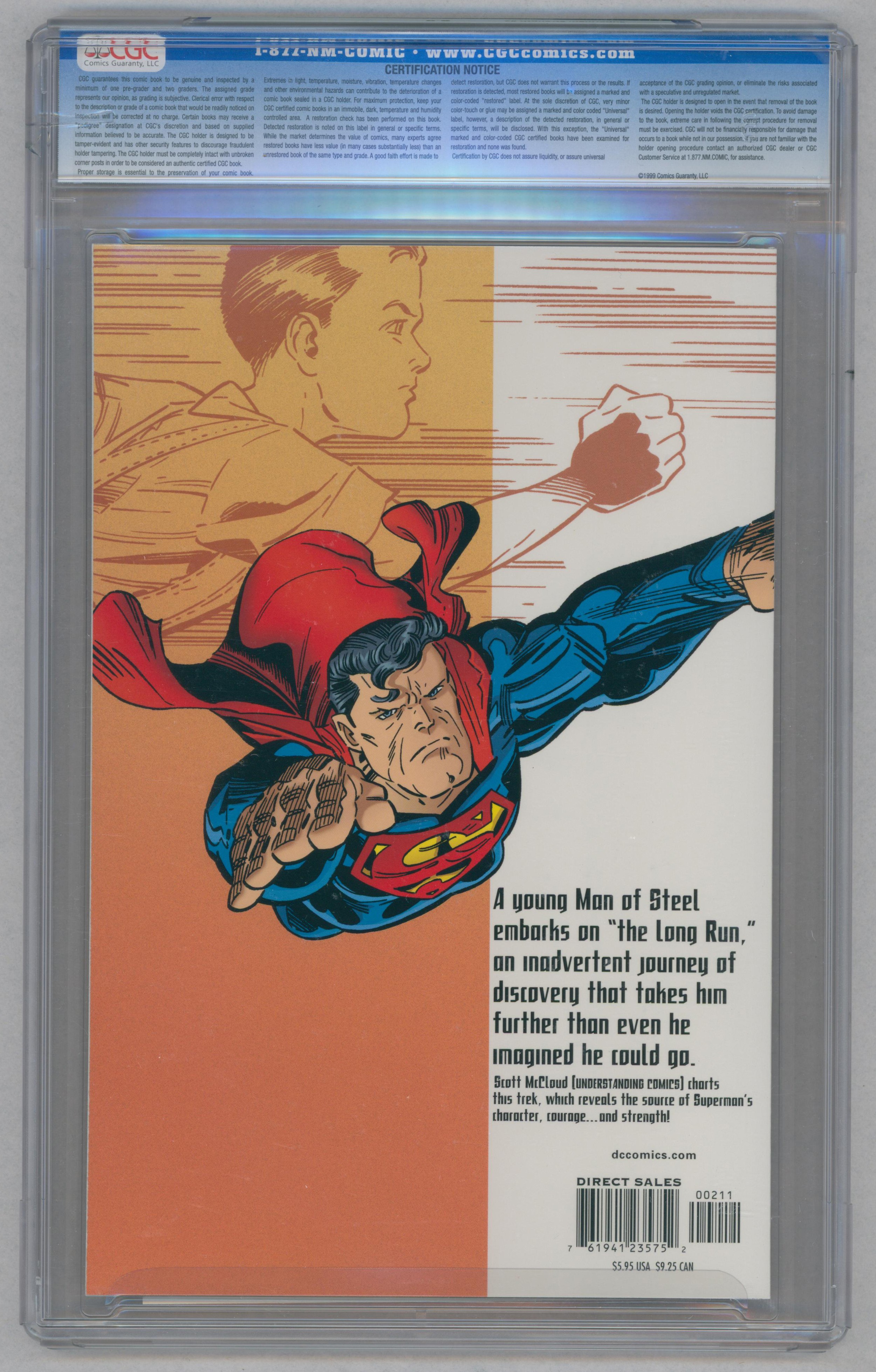 SUPERMAN STRENGTH #2-(January 2005)-Graded 9.8 by CGC. Scott McCloud story, Aluir Amancio & Terry - Image 2 of 3