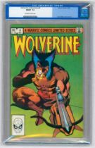 WOLVERINE LIMITED SERIES #4-(November 1982)-Graded FN/VF 7.0 by CGC. Frank Miller cover and art.