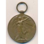 First World War - Victory Medal to 29143 Pte J. Stevens Glouc R. polished thus fine.