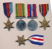 Second World War – Medal group including; 1939-1945 War Medal, The Defence Medal, The 1939-1945