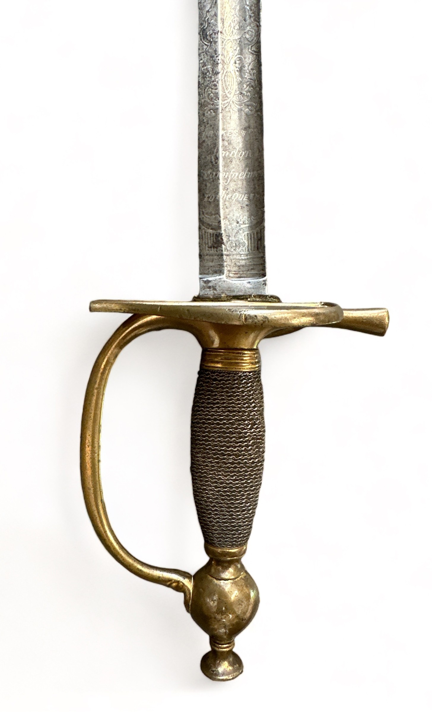 Victorian 1796 pattern dress sword, hinged brass guard with thin chain hilt. Blade marked for ‘ - Image 2 of 11