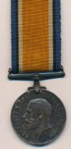 First World War - British War Medal to 8-803 Sjt W. Hutchinson Durh L.I. nearly very fine.