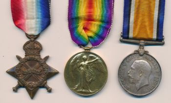 First World War – 1914-15 Star Trio awarded to M2-079231 PTE F. COX A.S.C. Frederik Cox. With